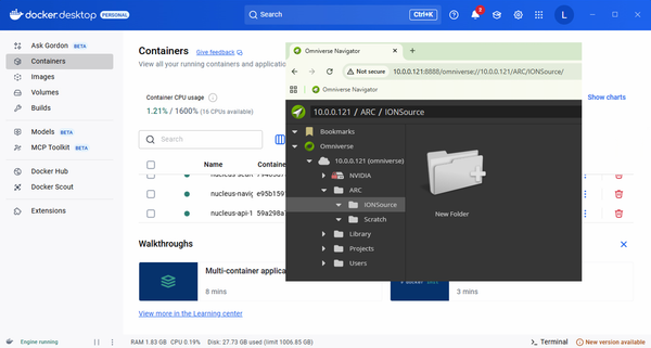 Setting Up NVIDIA Omniverse Nucleus on Windows 11 with Docker Desktop GUI
